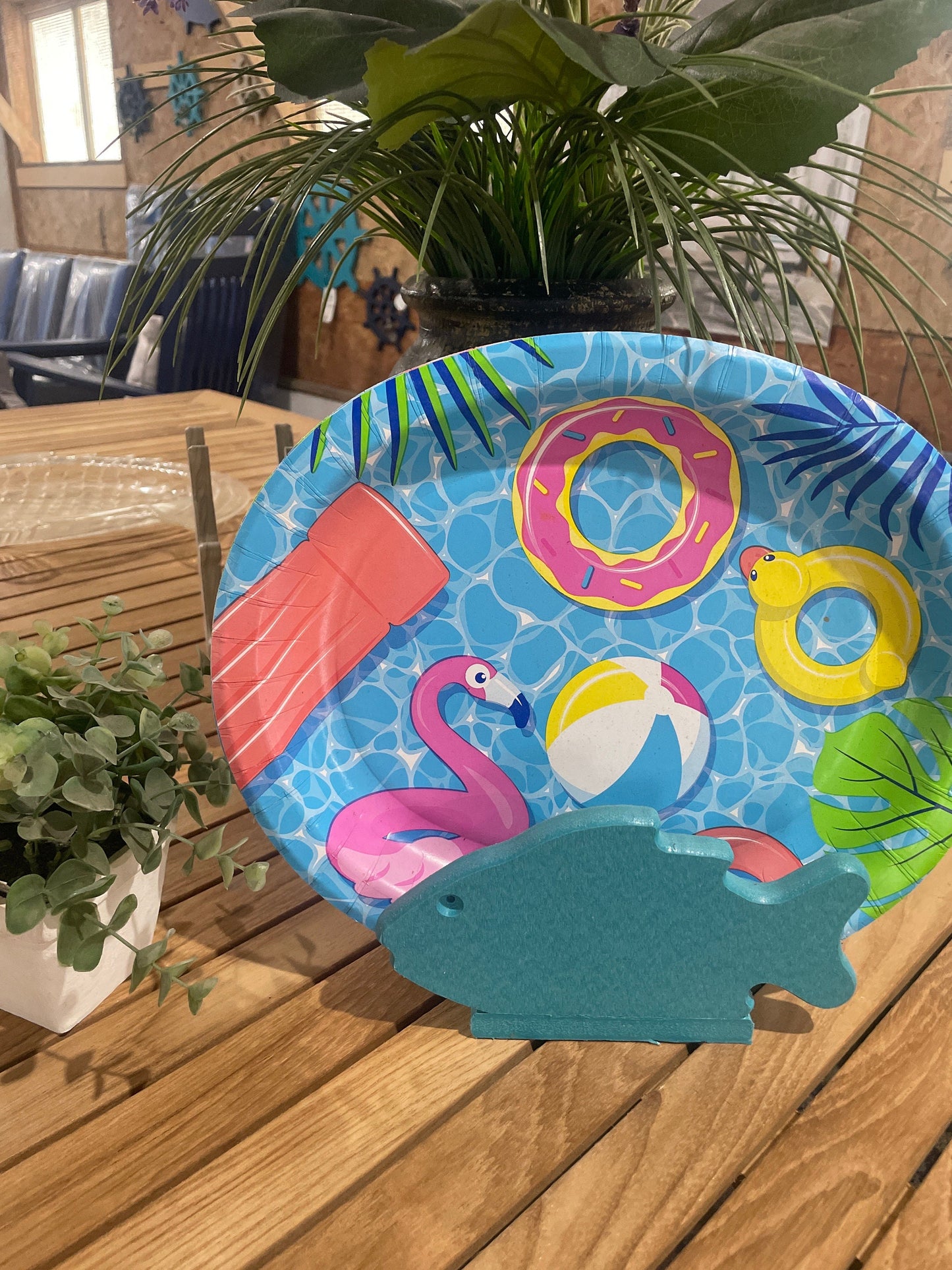 Poly Fish Napkin Holder - Outdoor Indoor Napkin Holder - Coastal Beach Theme - Great Christmas Housewarming Gift for Fisherman Beach lover