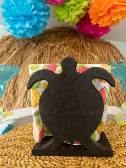 Poly Sea Turtle Napkin Holder - Outdoor Indoor Turtle Napkin Holder - Coastal Beach Theme - Great Christmas Housewarming Gift - Lasts 4ever