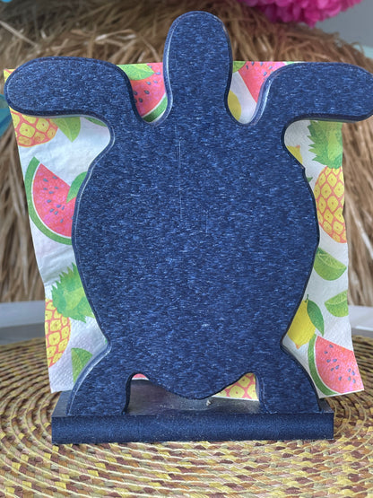 Poly Sea Turtle Napkin Holder - Outdoor Indoor Turtle Napkin Holder - Coastal Beach Theme - Great Christmas Housewarming Gift - Lasts 4ever