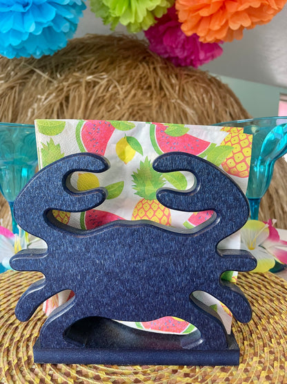 Poly Crab Napkin Holder - Outdoor Indoor Crab Napkin Holder - Coastal Beach Theme - Crab Feast - Outdoor bbq