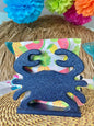 Poly Crab Napkin Holder - Outdoor Indoor Crab Napkin Holder - Coastal Beach Theme - Crab Feast - Outdoor bbq