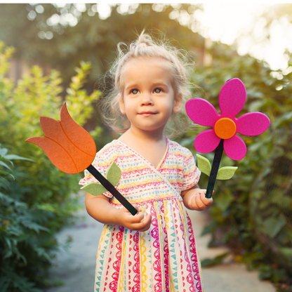 Poly Daisy Yard Stake  - Amish Made Poly Flower Decorations - The Flowers that Last Forever - Built a Vibrant Garden Poly Flower Yard Stakes