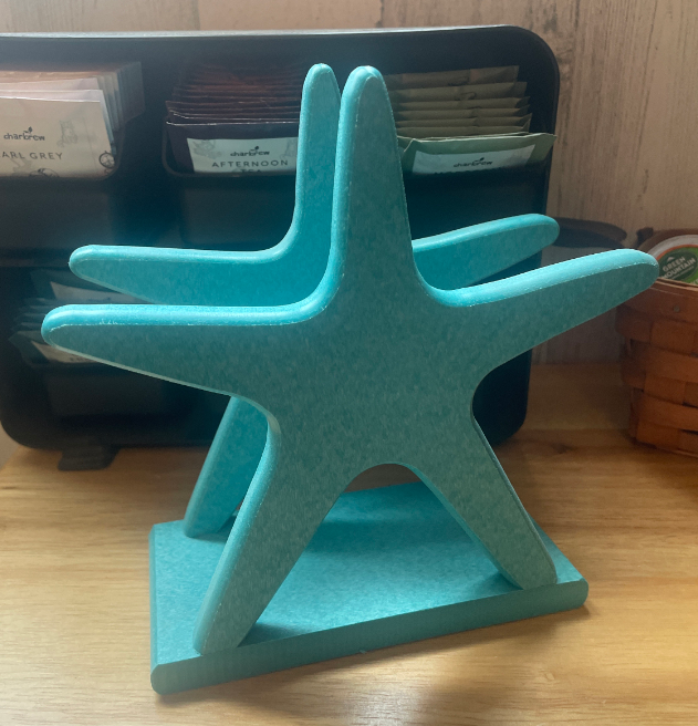 Poly Starfish Napkin Holder - Unique Poly Starfish Perfect for Outdoor Dining, Crab Feast, Picnics, BBQ, Beach House Decor, Coastal Living