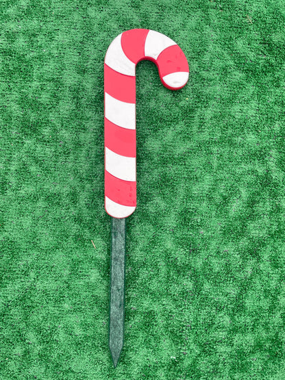 Poly Christmas Yard Sticks - Snowman, Candy Cane, Stocking, Christmas Tree, Gingerbread Man, Christmas Decorations - Individual or Bundle