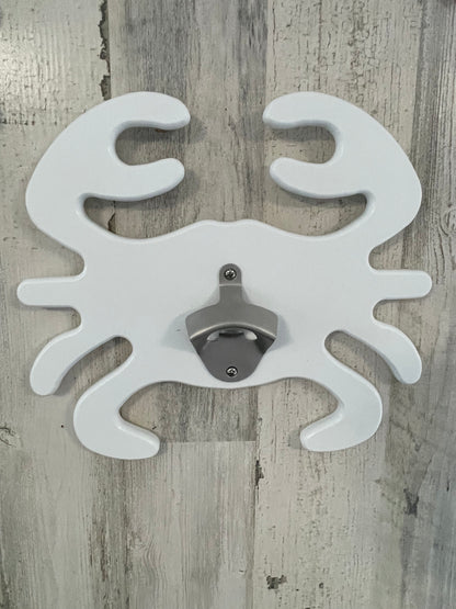 Poly Crab Wall Bottle Openers Perfect for Beach - Coastal Theme, Crab Feast, Man Cave, Outdoor Bar, Kitchen, Pub, Beach House, Unique Gifts