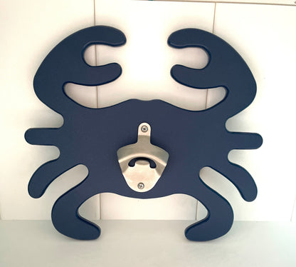 Poly Crab Wall Bottle Openers Perfect for Beach - Coastal Theme, Crab Feast, Man Cave, Outdoor Bar, Kitchen, Pub, Beach House, Unique Gifts